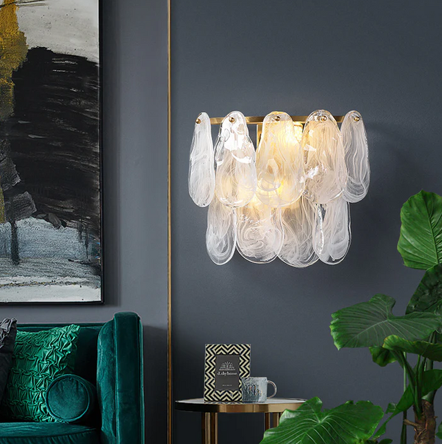LEDER Glass Crystal wall lamp