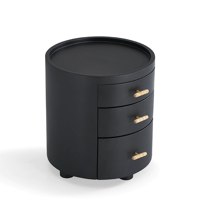Rattan Drawer Pull bedside table