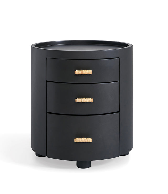 Rattan Drawer Pull bedside table