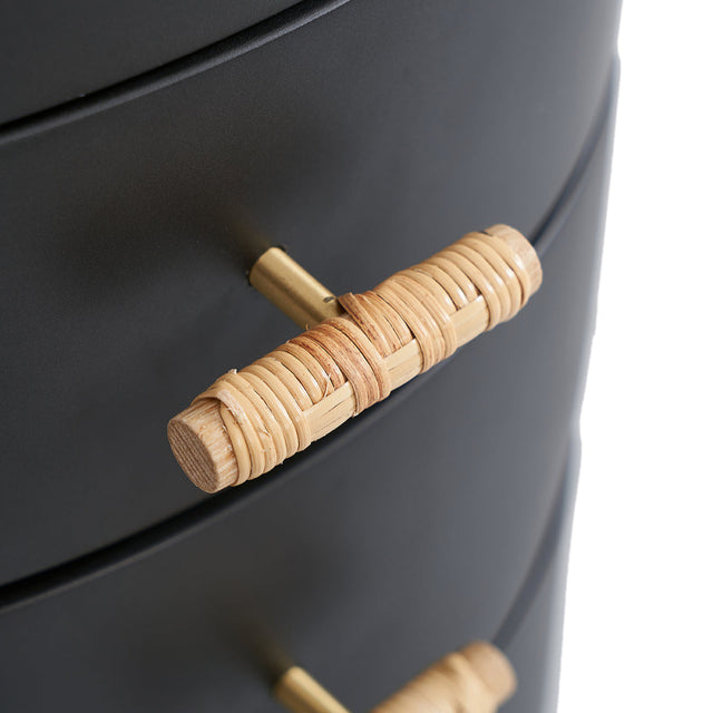 Rattan Drawer Pull bedside table