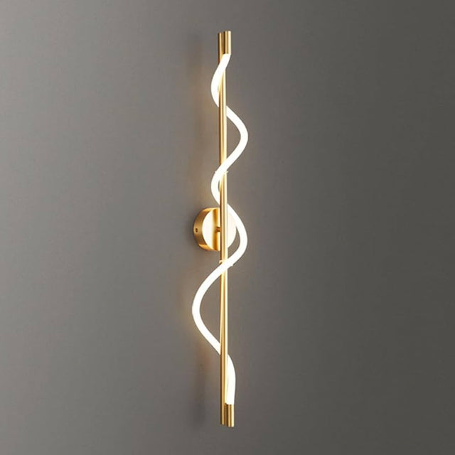 Linear Brass Wall Light